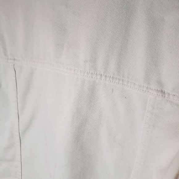 STREETWEAR Society White Ladies Denim Jean Jacket Medium - Picture 7 of 10